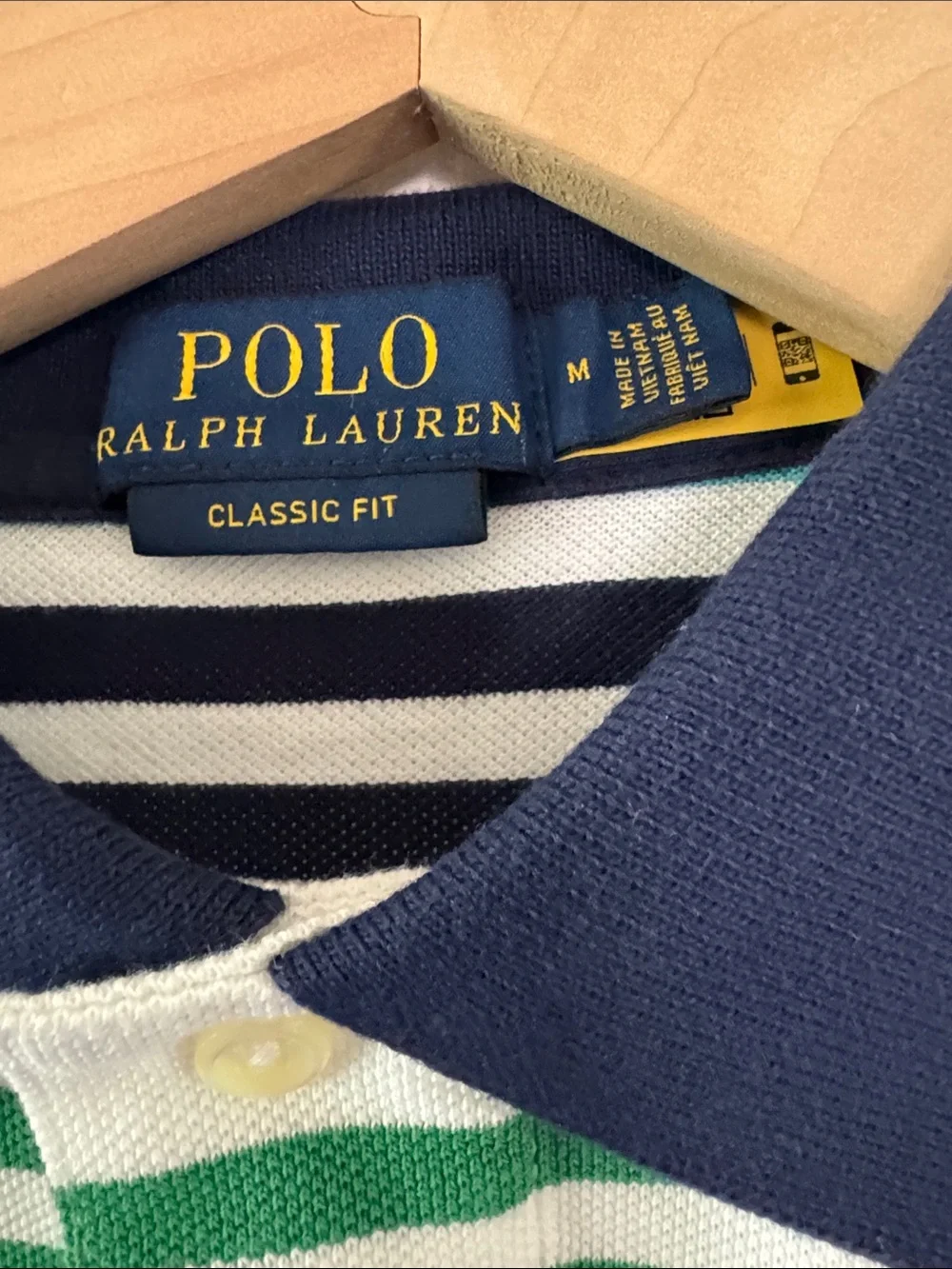 Polo by Ralph Lauren Multi-Striped Pique/Mesh Shirt